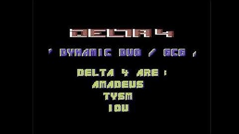 C64 One File Demo : 11 Nice Tunes by Delta 4 ! 1987