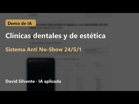 IA para clínicas: Sistema Anti No-Show 24/5/1 | Demo