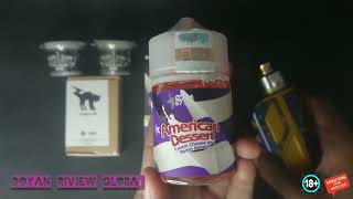 LIQUID AMERICAN DESSERT v2 60ml 6mg Cream Cheese and Raisin Dessert