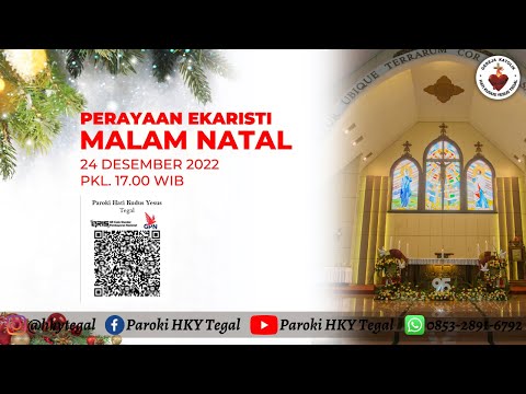 LIVE STREAMING Misa Malam Natal 24 Desember 2022 Pk 17.00 WIB