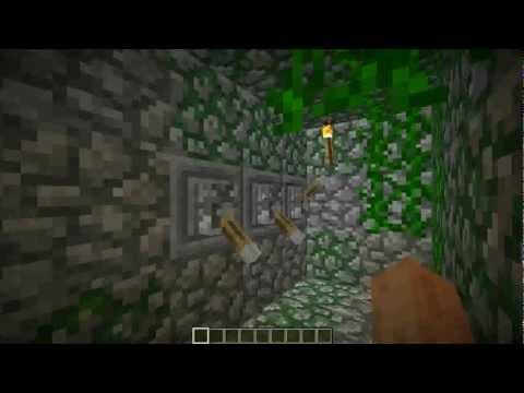 Minecraft. Храм в джунглях, загадка с рычагами.