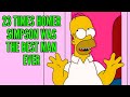 23 times homer simpson was the best man ever