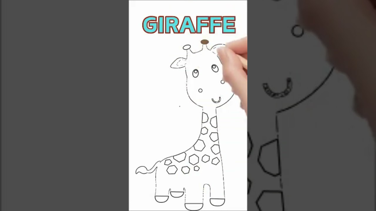 Cute Animal Coloring Pages for Kids & Adults! 🦒🎨 Relax & Unwind🦄