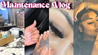 Maintenance Vlog ✰ | eyebrows, nails, hair, lashes, etc.