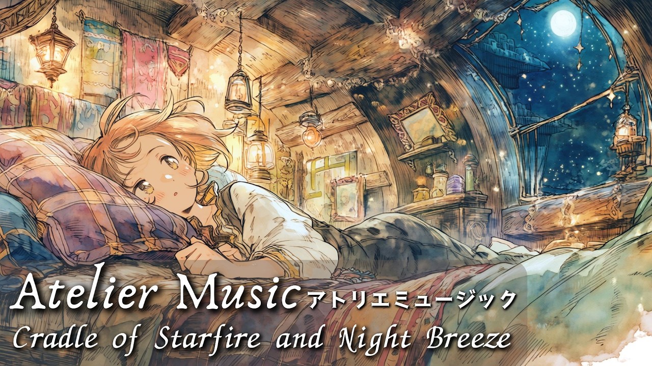 【アトリエミュージック】星火と夜風のゆりかご｜異世界ケルト アニメ風ファンタジーBGM [Fantasy JRPG & Anime Style Celtic Music]