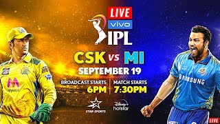 LIVE? MI vs CSK Match 1 IPL 2021 2nd Phase | Mumbai vs Chennai Live | Star Sports 1 Live IPL 2021