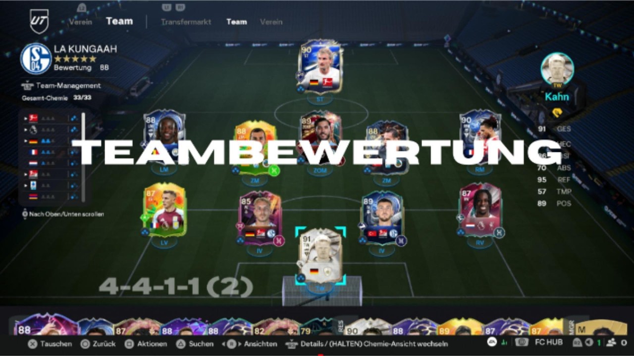 EAFC 26 RTG Teambewertung es hagelt schlechte Note