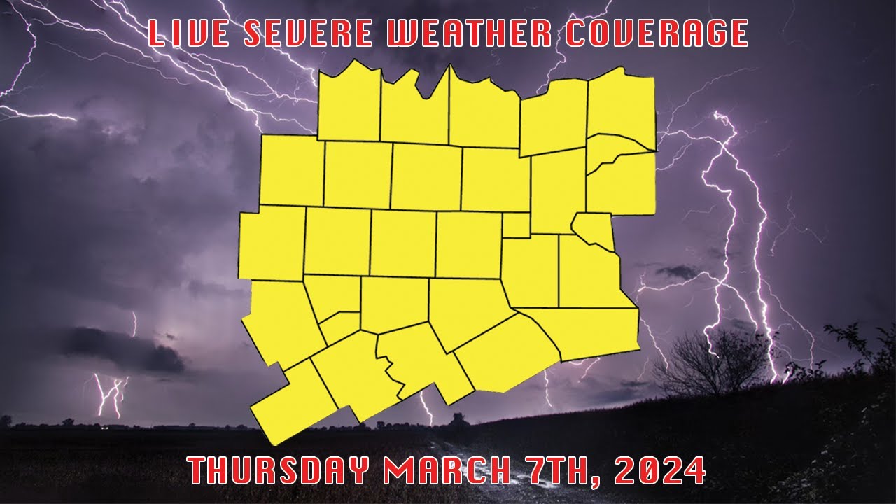 Slight Risk Severe Weather Coverage LIVE - Thursday March 7th, 2024 ...