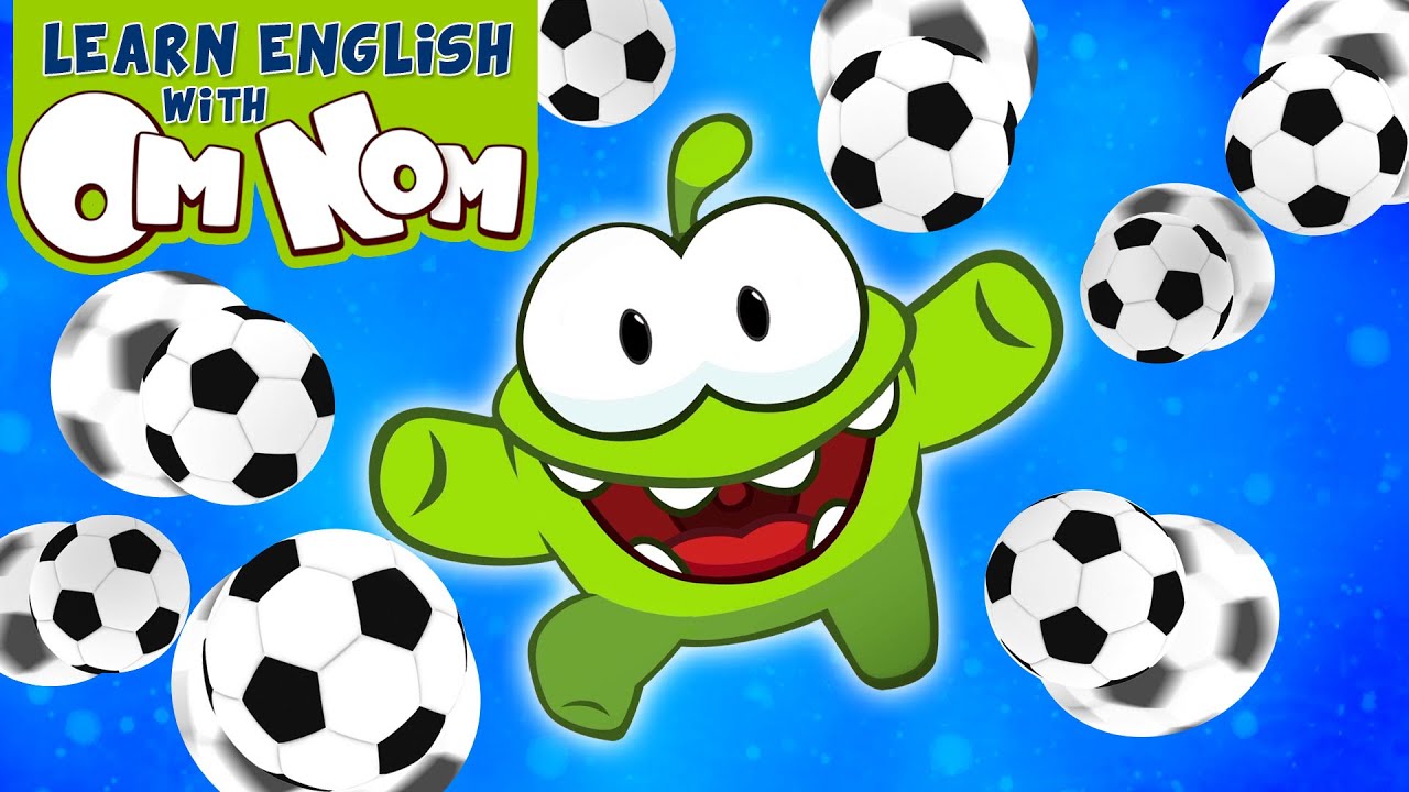 ⁣Om Nom Learns Sports Balls With Yummy Ice Cream | Kids Learning Videos | Learn English With Om Nom