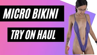 Extremely Sexy Sheer Micro Bikini Try On Haul