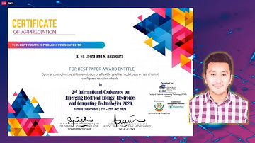 Best Paper Award for ICE4CT 2020