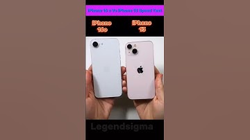 iPhone 16e Vs iPhone 13 Speed Test ☠️ #tech #viralreels #smartphone #youtubeshorts #viralreels