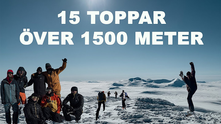15 högsta topparna i Jämtland på en vecka