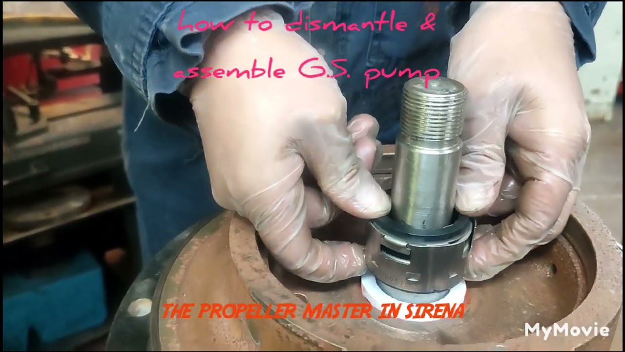 How to dismantle & assemble general service sea water pump