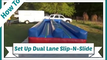 How to set up a Dual Lane Slip n Slide