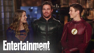 CW Superheroes Crossover: Behind The Scenes | Cover Shoot | Entertainment Weekly