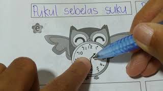 MATEMATIK Tahun 1 | Sebut dan Tulis Waktu (Buku Aktiviti JILID 2 ms 36 & 37)