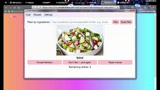 Simple recipes software using pyqt6 .. Ep1: Apps from garden #pyqt #recipe #cooking #kitchen  screenshot 4