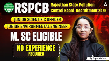 RSPCB JSO & JEE New Vacancy 2025 | RSPCB JSO & JEE Eligibility Syllabus & Salary Full Detail
