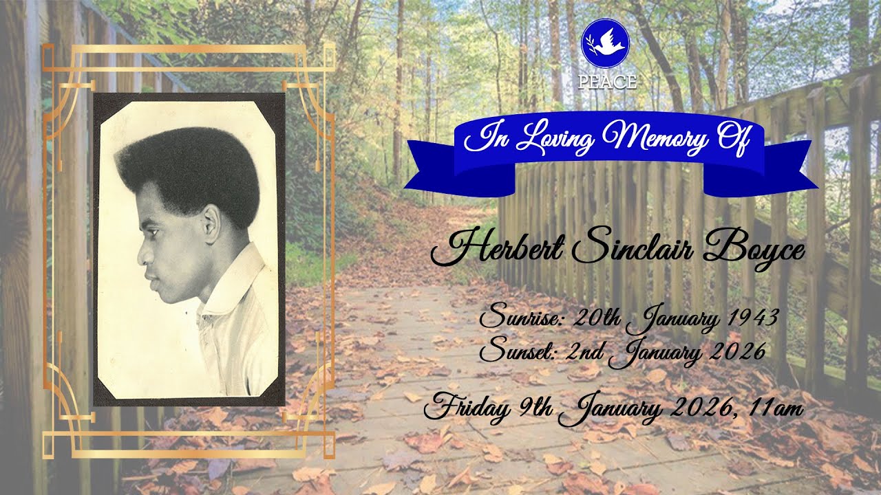 Funeral Tribute Service Of Herbert Sinclair Boyce