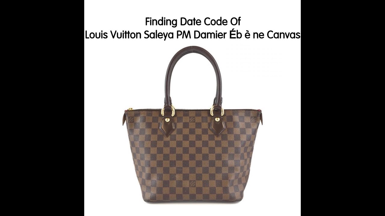 Louis Vuitton Pre-loved Damier Ebene Saleya Pm