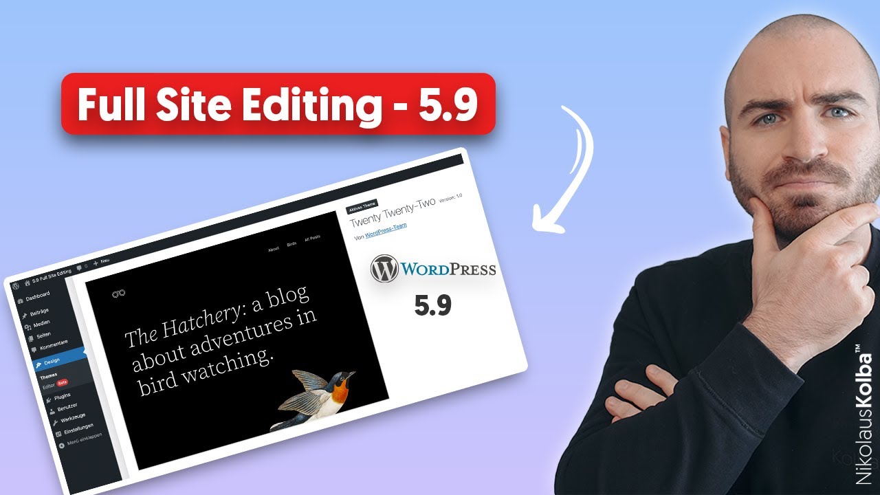 WordPress 5.9 - Full Site Editing - Review & Erklärung mit dem Twenty Twenty-Two Theme