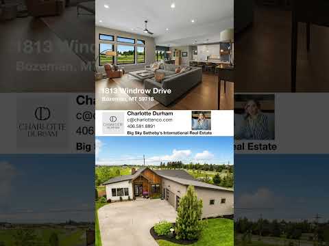 1813 Windrow Drive, Bozeman, MT home video tour