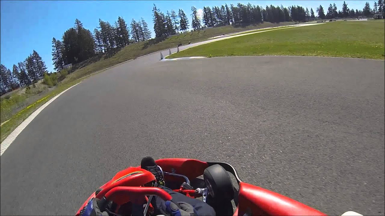 Karting at PGP Motorsports Park 4/13/2014 1 crash, 1 near miss