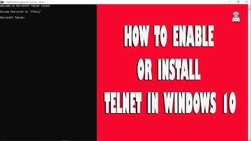 How to Install Telnet in Windows 10 - Telnet Windows 10 - TechGuru