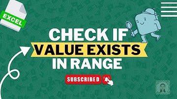 How To Check If Value Exists In Range In Excel