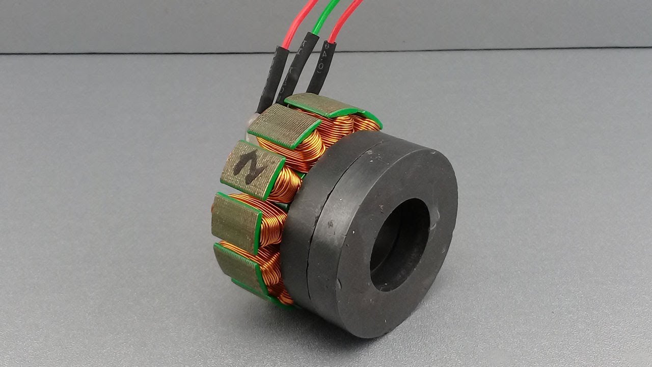 12 Volt Free Energy Generator Using Two Motors