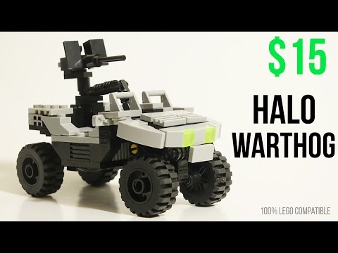 LEGO HALO WARTHOG SET MOC for Stop Motion Master Chief Toy Lepin Brickmania Chinese Brickarms