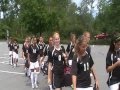 Fpu women soccer walking to the field