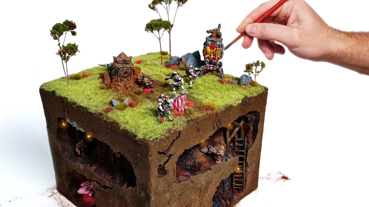 Stunning Diorama Table Features Pieces From Tabletop World