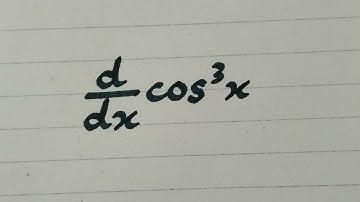 Derivative of cos^3 x || Differentiation of Trigonometric Function