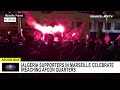 Algeria Supporters In Marseille Celebrate Reaching AFCON Quarters 