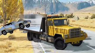 Cars vs Incomplete Road #2 – BeamNG.Drive
