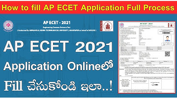 AP ECET 2021 | How To Fill Ecet Application Form Online | Full Process | MG LearningLab