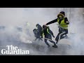 Ninth weekend of gilets jaunes protests sees police use water cannon in Paris