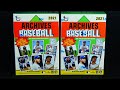 2021 Topps Archives Baseball 2 Blaster Box Break! Nice!