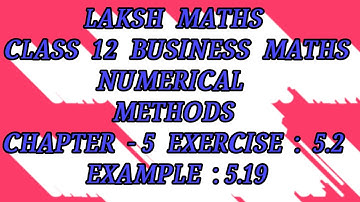 Laksh maths class 12th business maths chapter 5 exercise 5.2 example :5.19