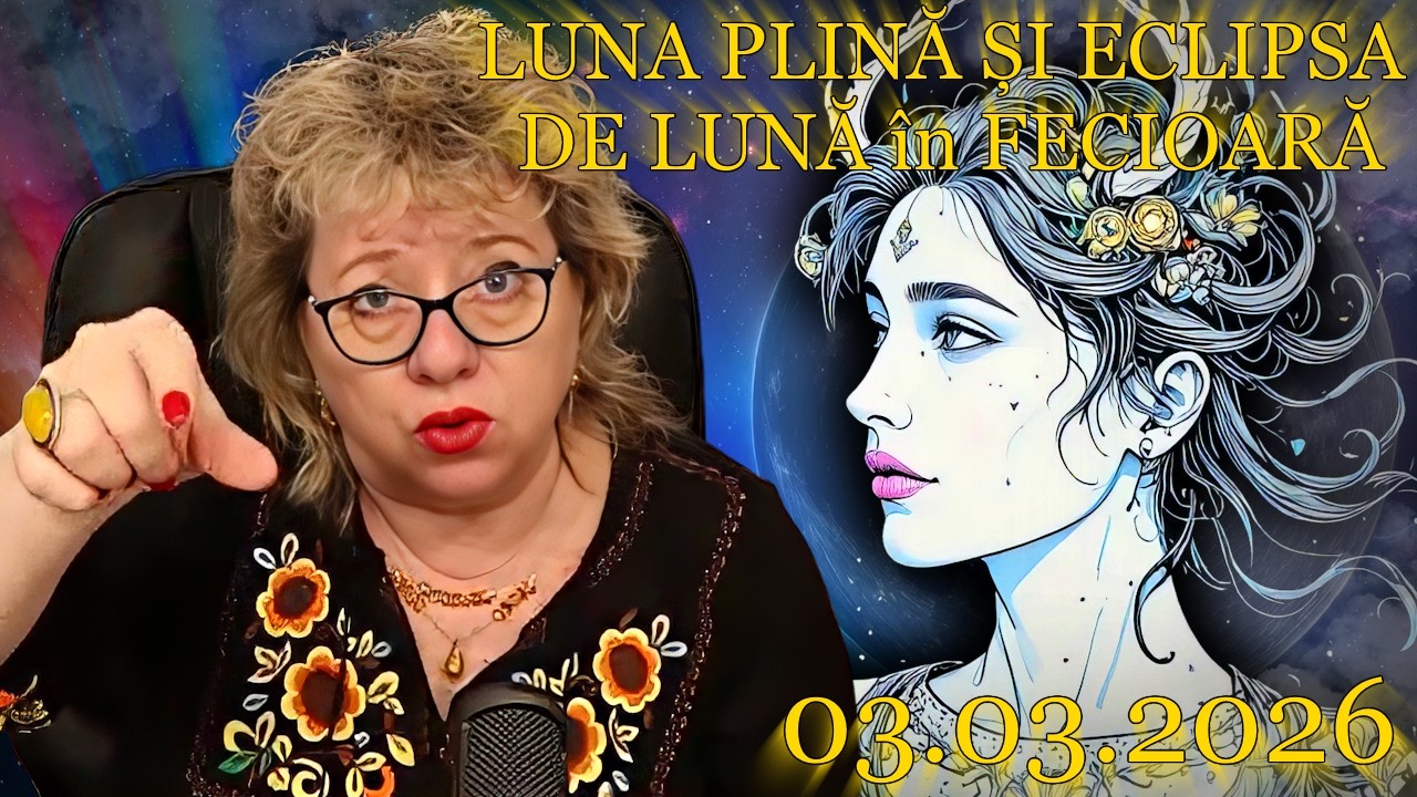 LUNA PLINĂ ȘI ECLIPSA DE LUNĂ în FECIOARĂ - 03.03.2026