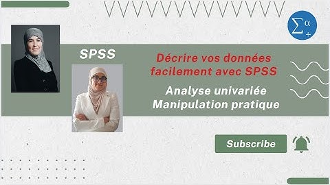 Analyse univariée - Manipulation pratique