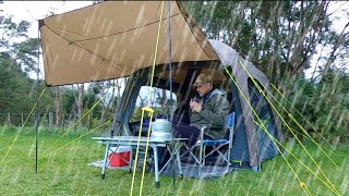 Camping In The Rain Trangia Cooking Zempire Air Tent