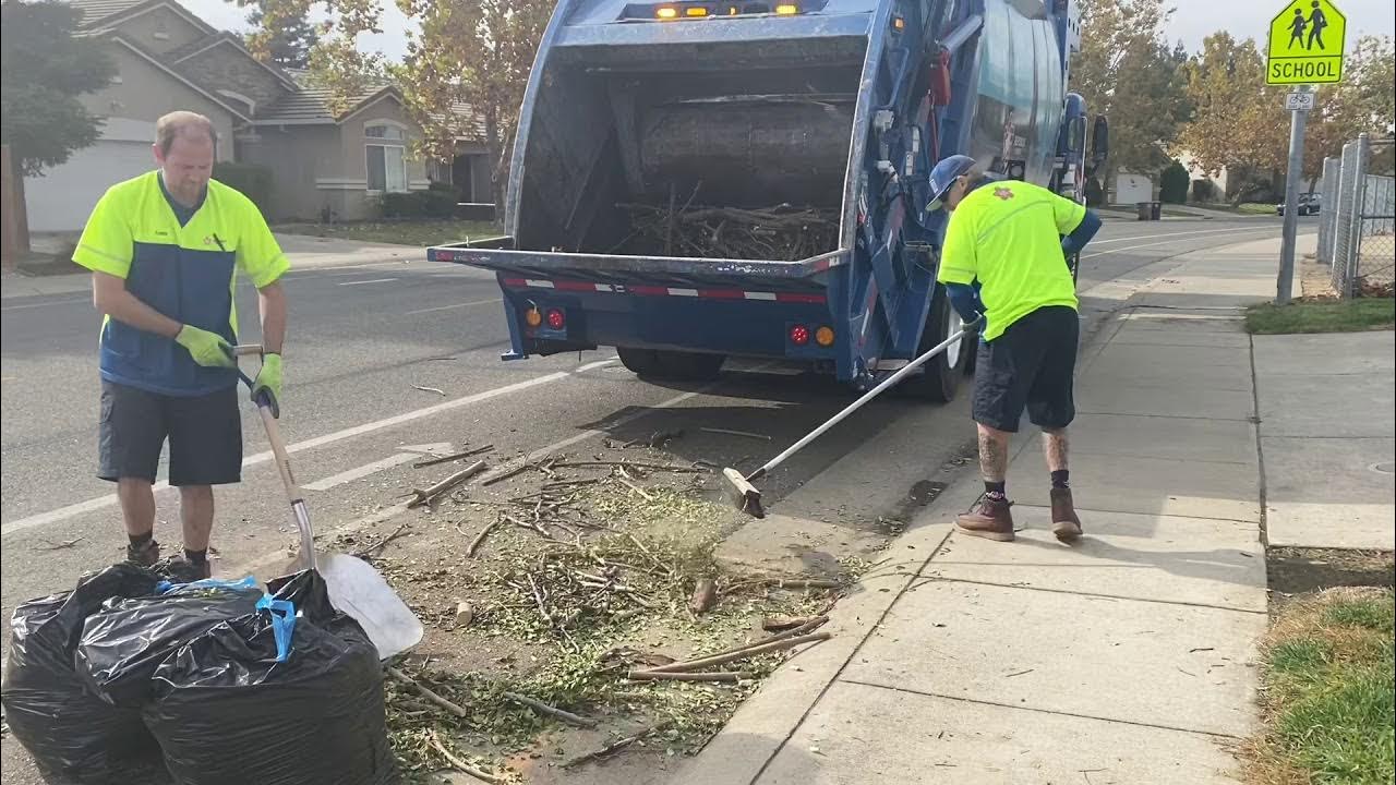 City of Elk Grove Republic Services Garbage Truck on Bulky Waste YouTube