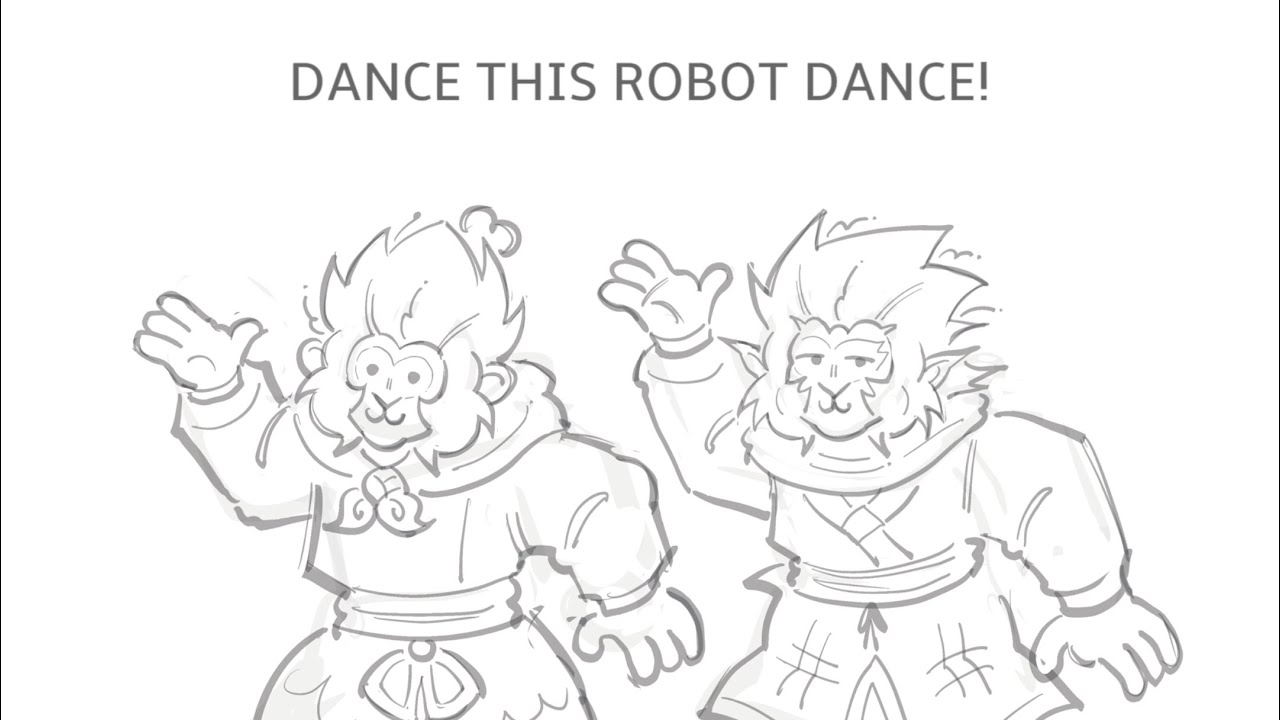 dance robot dance! wukong and macaque lmk pmv YouTube