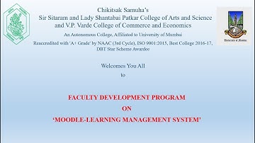 FDP on Moodle LMS - Day 1