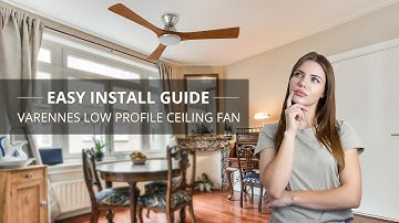 How to install Varennes Low Profile Smart Ceiling Fan Setup Guide |  Smafan(Carro)