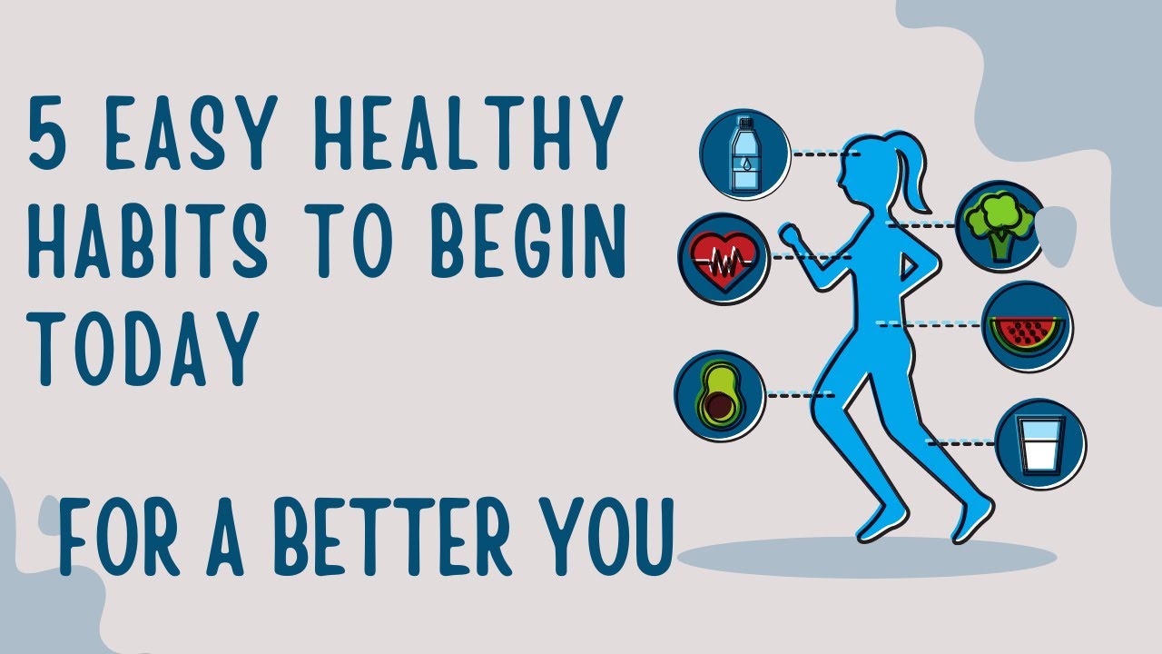 5 Easy Healthy Habits to Begin Today for a Better You - YouTube