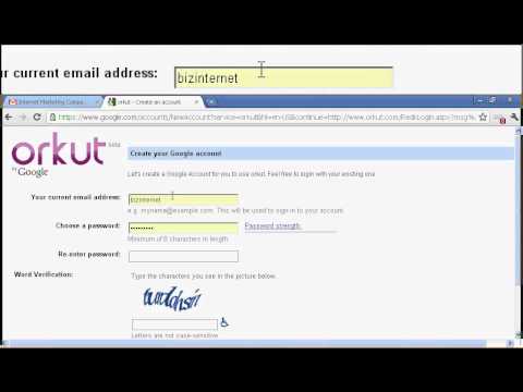 How to sign up for orkut account